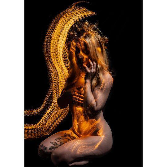 Nymph - Gilded | Take a Shot with Jex | Lightpainting | Creative Lighting | Night/Street | Boudoir | Implied/Art Nude | Photography | Brisbane | Gold Coast